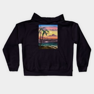 Tropical Beach Kids Hoodie